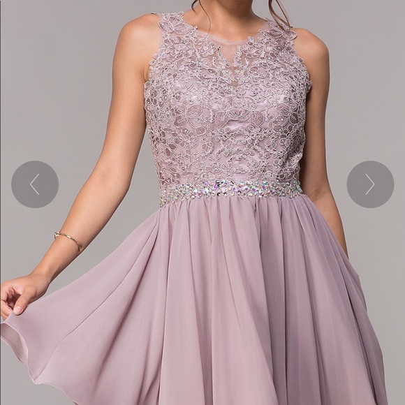 mauve homecoming dress